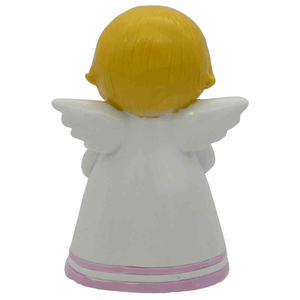 Schutzengel Statue mit Taube wei rosa fr Mdchen Taufengel Engel kindgerecht 7,5 cm Geburt