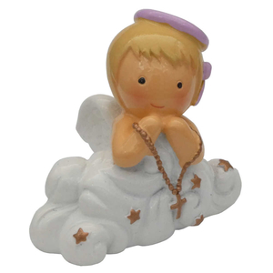 Schutzengel Statue wei rosa Mdchen Taufengel auf Wolke Engel kindgerecht 6 cm Geburt Taufe