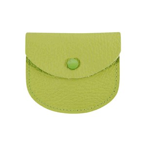 Rosenkranz Etui hellgrn Leder 7,5 x 6,5 cm