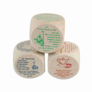 Gebetsw�rfel Morgen - Mittag - Abend Holz natur 3er Set