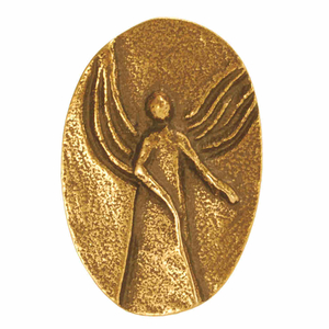 Handschmeichler Engel - Schutzengel oval Bronze 4,3 x 2,9 cm
