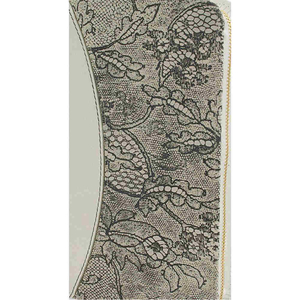 Gotteslob-Hülle Leder weiß & Blumenmotiv 14 x 19 x 3,8 cm