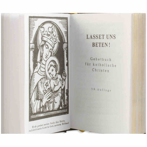 Steinbrener Gebetbuch weiß Kreuz - Firmung ohne Goldschnitt klein 9 x 6,5 cm