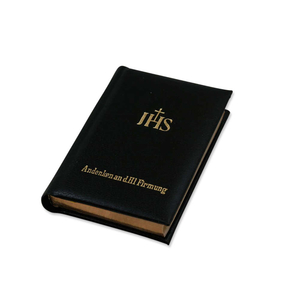 Steinbrener kleines  Gebetbuch schwarz IHS - Firmung mit Goldschnitt 9 x 6,5 cm