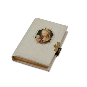 Steinbrener Gebetbuch Maria natur mit Schließe und Goldschnitt klein 9 x 6,5 cm