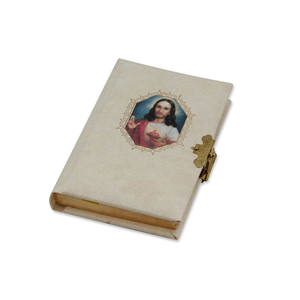 Steinbrener Gebetbuch Jesus natur mit Schließe und Goldschnitt klein 9 x 6,5 cm