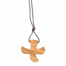 Taizé Kreuz aus Olivenholz 2,5 x 2,8 cm mit Band 65 cm