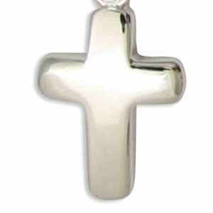 Kreuz Anhnger / Taufkreuz 925 Sterling Silber glanz 1,4 cm