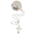 Rosenkranz Dose Madonna Empfngnis Metall 4,5 cm mit...