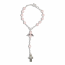 Zehner Rosenkranz Perle Kunststoff rosa mit...