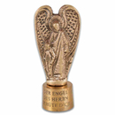 Engel - Schutzengel Bronze auf Sockel - Der Engel des...