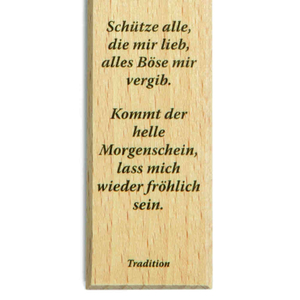 Kinderkreuz Motiv Schutzengel - schicke mir ein Engelein - Buche 20 x 12 cm Geburt Taufe