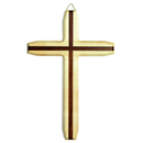 Wandkreuz modern Ahorn hell Kreuzeinlage Nu�baum...