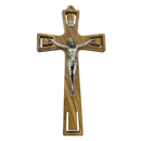 Wandkreuz / Kruzifix Olivenholz natur modern Jesus...
