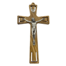 Wandkreuz / Kruzifix Olivenholz natur modern Jesus...