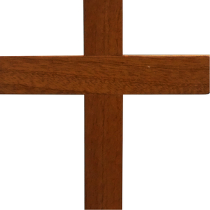 Standkreuz / Stehkreuz Mahagoni Balken gerade ohne Korpus 22 x 11 cm Altarkreuz