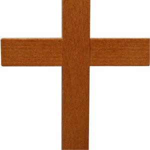 Standkreuz / Stehkreuz Buche Balken gerade ohne Korpus 22 x 11 cm Altarkreuz