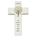 Kinderkreuz bunt Lebensbaum Holz 15 x 9 cm Taufkreuz Geburt