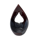Kerzenleuchter - Teelichthalter Flamme Keramik Rubin 14 x...