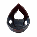 Kerzenleuchter - Teelichthalter Flamme Keramik Rubin 16 x...