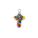 Kreuz Glasanhnger Murano Glas bunt ca. 3 x 2 cm...