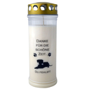 Hund Grabkerze Dauerbrenner 7 Tage wei - Danke fr die...