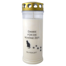 Katzen Grabkerze Dauerbrenner 7 Tage wei - Danke fr die...