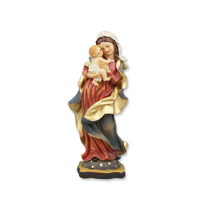 Madonna mit Kind Statue Polyresin 14 cm