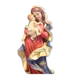 Madonna mit Kind Statue Polyresin 30 cm