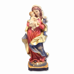 Madonna mit Kind Statue Polyresin 20 cm