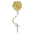 Rosenkranz Holzperle rund rohe finnische Tanne 48 cm