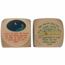 Gebetsw�rfel Sonne - Mond Holz natur / bunt 6 cm