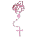 Rosenkranz Kunststoffperle rosa 42 cm