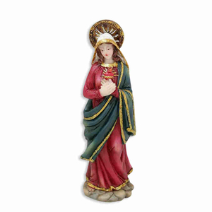 Herz Maria Statue Polyresin 20 cm