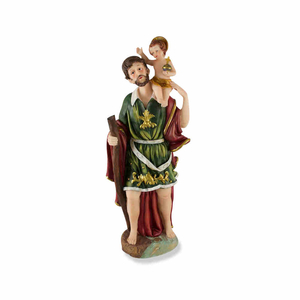 Heiliger Christophorus mit Kind Polyresin 30 cm