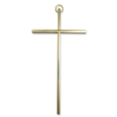 Messingkreuz / Stabkreuz glatt 15 cm - Wandkreuz
