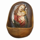 Weihkessel Madonna mit Kind bunt bemalt 12 cm