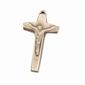 Rosenkranz Kreuz / Kruzifix aus Bronze 3,2 cm