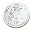 Autoplakette Heiliger Christophorus - Gute Fahrt 2,3 cm